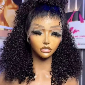 Parrucca allentata dell’onda d’acqua al 230% parrucca senza colla capelli umani 13X4 parrucca riccia a onda profonda parrucca anteriore del merletto per le donne parrucca 4×4 chiusura in pizzo