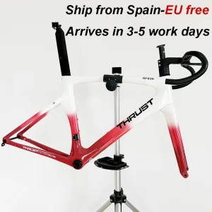 Spinta Telaio In Carbonio Freno A Disco 700*32C AERO Telaio Della Bicicletta Da Strada BSA T47 Cavo Interno Completo Con Manubrio DI2 AGGIORNATO EPS