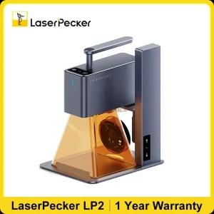 LaserPecker Incisore Laser 2k 450nm Macchina per incisione laser portatile per il taglio della carta Legno Pelle di bambù Vetro colorato LP2