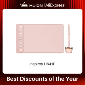 Huion Inspiroy 2 S H641P Tavolette grafiche 6.3×3.9 pollici Tavoletta grafica digitale con penna 6 tasti Express Supporto Android Mac Windows