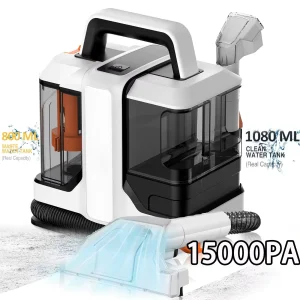 Pulitore spot 750W 15KPa Pulitore per tappeti portatile per tenda del divano Aspirazione spray Macchina integrata Macchina per la pulizia della casa