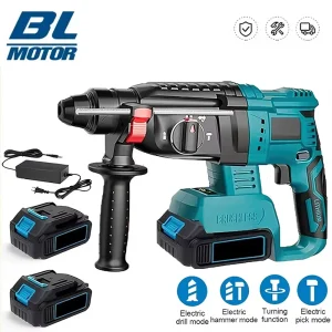 Cacciavite avvitatore a percussione con martello rotante elettrico senza spazzole da 27mm SDS Plus mandrino utensili elettrici a batteria per batteria Makita 18V