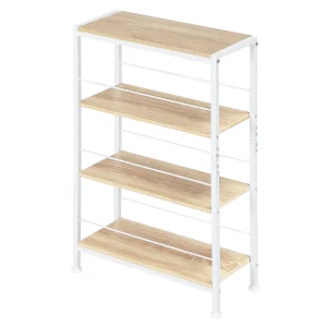 WOLTU Libreria con scaffale a 4 livelli Scaffale a scala stretta per cucina Soggiorno Organizzatore di scarpe per la casa