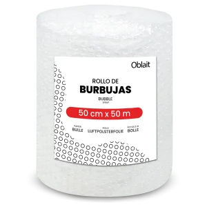 Rotolo di plastica a bolle lunghe 50 cm e lungo 50 metri |   Ideale per imballaggi, traslochi, protezione, scatole