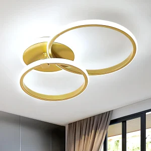 Plafoniera a LED, lampada da soffitto moderna dal design a 3 anelli da 4700LM, plafoniera in acrilico bianco freddo 6500K per soggiorno, cucina