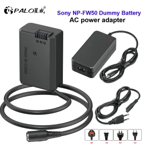 PALO NP-FW50 NP FW50 adattatore per batteria fittizio alimentatore ca per Sony Alpha a7 a7S a7II a7R A6400 A6000 A6500 A6100 A6300 ZV-E10