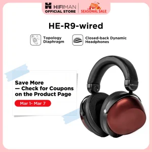 HIFIMAN HE-R9 Cuffie over-ear dinamiche chiuse con diaframma topologico versione cablata