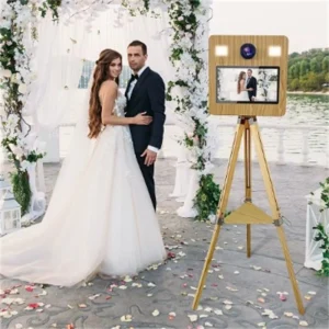 Cabina Fotografica Portatile a Specchio Magico, Fotocamera Reflex con Touchscreen da 15,6 Pollici, Spedita dall’UE con Flight Case, Adatta per Eventi