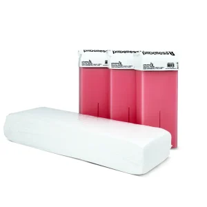 Confezione da 100 Strisce Depilatorie + 3 Cartucce di Cera Roll-on