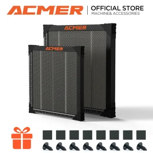 Tavolo da lavoro a nido d’ape laser ACMER per macchina da taglio per incisore laser CO2 Letto per pannelli a nido d’ape CNC 400×400/440x440mm