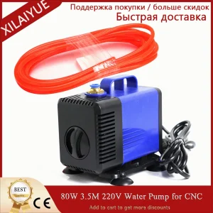 Pompa acqua 80W 3.5M 220V per router CNC 1.5KW/2.2KW Motore mandrino per incisione Macchina utensile Raffreddamento