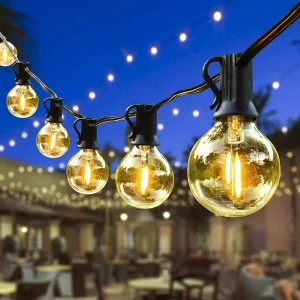16M G40 Street Garland String Lights Led Outdoor Light lampadine a LED impermeabili Retro Garland Fairy festone per la decorazione di capodanno