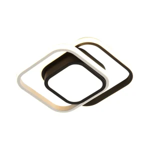 Lampada da soffitto moderna a LED, plafoniera a LED da 32 W plafoniera quadrata luce calda 3000 K per camera da letto, cucina, soggiorno, corridoio,