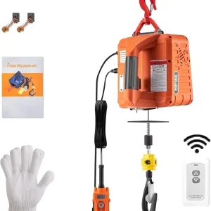 Verricello per paranco elettrico portatile da 1500 W 500 kg per uso in garage navali con ascensori telecomandati cablati
