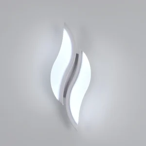 Lampada da parete per interni a LED da 12 W, lampada da parete moderna, applique da parete in metallo acrilico per camera da letto, lampada da parete per scale, luce bianca 6500 K