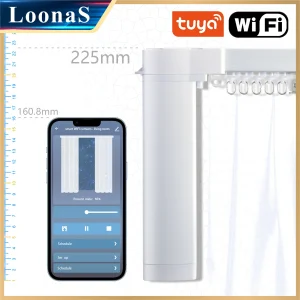 smart curtains 3rd G Shorter Tuya Wifi Electric Motor sistema motorizzato asta cingolata da 1.3mm supporto intelligente Alice Google Assistant curtain track ceiling