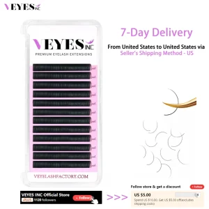 Veyes Inc estensioni delle ciglia individuali ciglia finte di visone C D CC DD Curl veylash Professionals Soft Natural Lash Bulk all’ingrosso