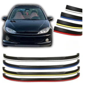 Per peugeot 206 2 pezzi paraurti anteriore Lip Body Kit Spoiler Splitter diffusore parti di sintonia professionale in plastica ABS di alta qualità