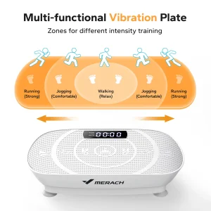 Piattaforma Vibrante MERACH CV30 per Allenamento Completo del Corpo, Bruciare Grassi e Costruire Muscoli, Perdita di Peso e Modellamento
