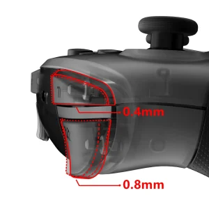 eXtremeRate Kit trigger per capelli Clicky personalizzato Cavo flessibile per arresto trigger flashshot per controller Nintendo Switch Pro