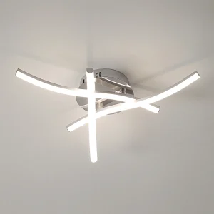 Plafoniera LED Cucina 20 W, Plafoniera moderna a LED Soggiorno Bianco caldo, 4000K per Soggiorno, Camera da letto, Cucina