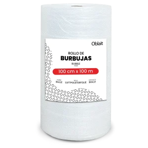 Rotolo di plastica a bolle lunghe 1 metro e lungo 100 metri |   Ideale per imballaggi, traslochi, protezione, scatole