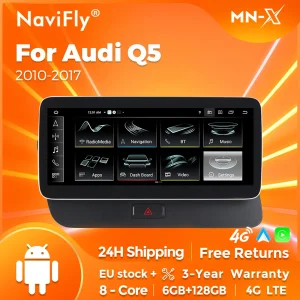 Android 14 Carplay Auto Car DVD Radio DSP Per Audi Q5 2009 2010 2011 2012 2013 2014-2017 GPS Stereo Audio Sistemi Intelligenti BT
