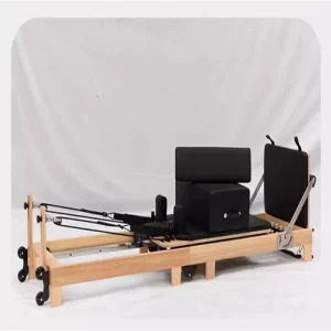 Con scala scorrevole alta per la correzione yoga, aiuta ad allenare e modellare, lettino fitness Pilates in legno