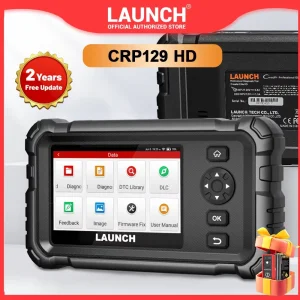 LAUNCH CRP129 HD Scanner per camion pesanti, strumento di scansione diesel a sistema completo con 7 ripristinati, Regen e ripristino della forza DPF, per camion pesanti da 24 V