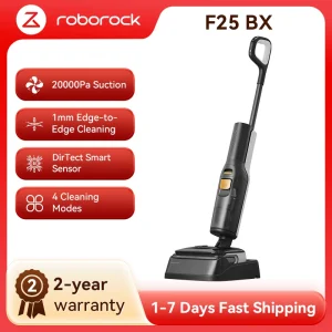 roborock F25 BX aspirapolvere/liquidi, 20.000 Pa, asciugatura rapida ad aria calda a 90 °C e autopulizia ad alta temperatura, abbassamento piatto a 180°