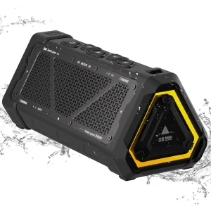 Altoparlante Bluetooth da esterno MLOVE P3, altoparlante Bluetooth 5.3 con potenza di uscita da 40 W, suono stereo IPX7 impermeabile, scheda Micro SD, luce RGB