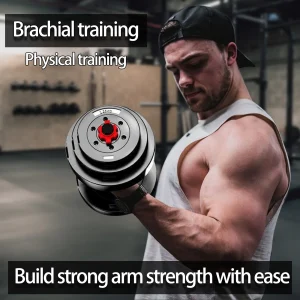 Manubri da 10 kg/20 kg, attrezzature per interni per la casa fitness da uomo, peso regolabile, speciali per l’allenamento muscolare del braccio del dormitorio domestico, set di bilancieri per uomo e