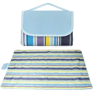 Coperta da picnic impermeabile – Tappetino da viaggio pieghevole e lavabile da 150 x 200 cm Coperta da campeggio da spiaggia per barbecue all’aperto, campeggio, giardino