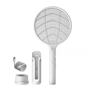 Assassino per zanzare, Racchetta elettrica antizanzare elettrica per zanzare 2 in 1 USB ricaricabile 3500V Illuminazione a LED Mosquito Killer Racchetta elettrica per scacciamosche per zanzare Vole