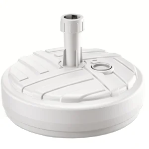 Base per ombrello rotonda in polietilene ricaricabile bianco Prosperplast 39×13 cm