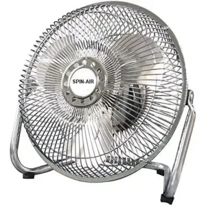 Ventilatore da Tavolo e da Pavimento 6” 2 velocità, 9”, 12″, 3 velocità e Silenzioso 15W, 20W, 35W, 47W Finitura in Acciaio, Inclinabile, Sicuro, 3 Pale, Freschezza Estiva, Regolazione Inclinazione