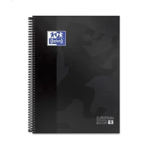 Oxford |   Quaderno quadrato Oxford, quaderni A4, con fogli a griglia 5×5, copertina extra rigida, carta da 90 g, 80 fogli microperforati, quaderni con punti tagliati in folio, colori intensi,