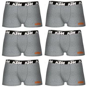 Set di 6 boxer KTM grigio chiaro