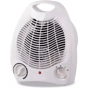 Riscaldamento Domestico 1000/2000W, Stufa ad Aria Calda per Bagno Invernale, Stufa Elettrica Leggera e Portatile a Basso Consumo – Termostato Regolabile 1000W – 2000W, Ventilatore con Aria Naturale o