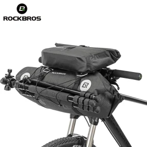 ROCKBROS borsa per bici da bici 2 in 1 Set impermeabile grande capacità 20 L MTB manubrio da strada borsa anteriore borsa borsa laterale accessori bici