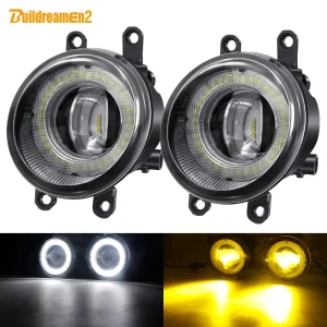 2 X Car Angel Eye fendinebbia lente LED DRL fendinebbia 30W per Toyota Prius Tacoma Corolla Camry Sienna Avalon Tundra Estima