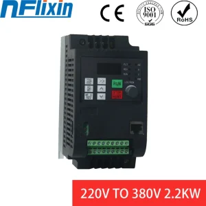 NFLIXIN 9100-1T3 2.2KW ingresso 220V 1ph per uscita 380V 3ph VFD Inverter a frequenza variabile ad alte prestazioni per velocità del motore