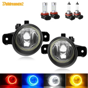 Angel Eye Fendinebbia Montaggio Auto Fendinebbia Halo Anello DRL Per Nissan X-Trail Almera Altima Maxima March Primera Pathfinder Versa