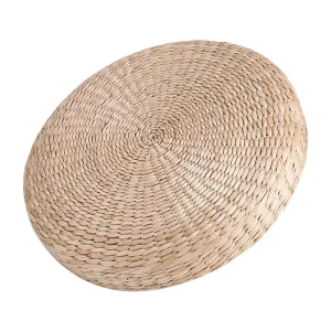 Cuscini in Rattan intrecciati fatti a mano, cuscino da giardino all’aperto, sedia in Rattan, sedile intrecciato a mano, tappetino da Yoga Futon, paglia addensata rotonda