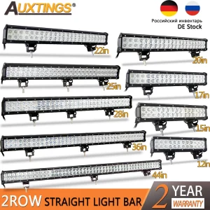 Auxtings 12 ”22” 36 ”44” 20 pollici 24V 12V offroad led light bar Spot Flood Combo led Work Light per Jeep Car 4WD Truck SUV ATV