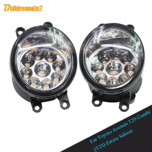 Buildreamen2 per Toyota Avensis T25 Combi (T25) Estate berlina Car Styling LED fendinebbia DRL luce di marcia diurna 2 pezzi