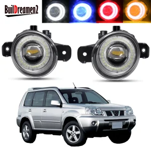 2 X gruppo fendinebbia Angel Eye per Nissan x-trail T30 2001-2006 30W auto destra sinistra LED lente fendinebbia luce di marcia diurna DRL 12V