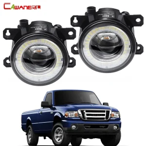 2 X auto destra sinistra LED fendinebbia Angel Eye luce di marcia diurna DRL 30W H11 12V per Ford Ranger 2005-2015