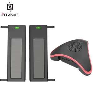 Sistema di Allarme per Vialetti HTZSAFE con Sensore Solare – Portata Wireless 400 Metri – Portata Sensore 60 Metri – Allarmi di Sicurezza Domestica Fai-da-Te