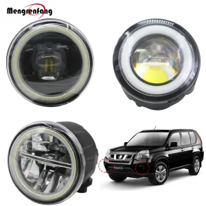2 X fendinebbia a LED per auto Halo Ring Angel Eye luce di marcia diurna 12V per Nissan x-trail T31 2007 2008 2009 2010 2011 2012 2013